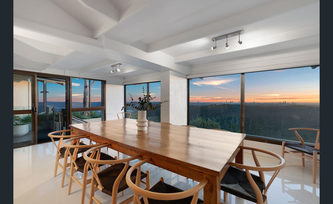 Dining table at sunset