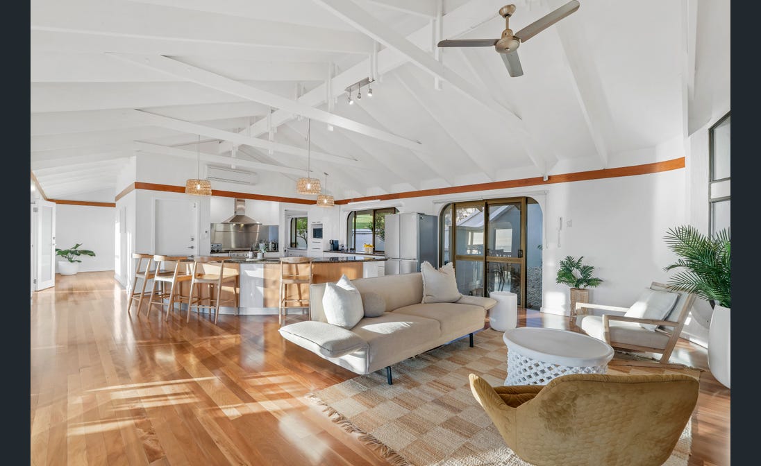Open kitchen and living