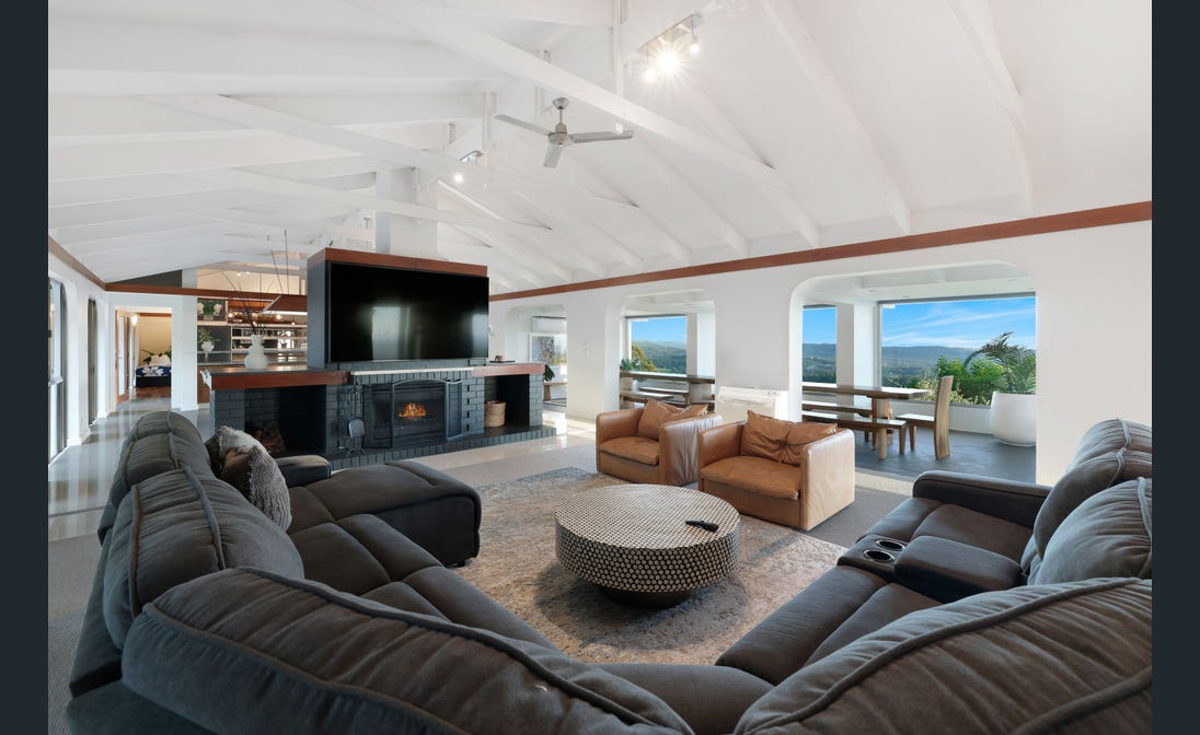 Lounge with fireplace